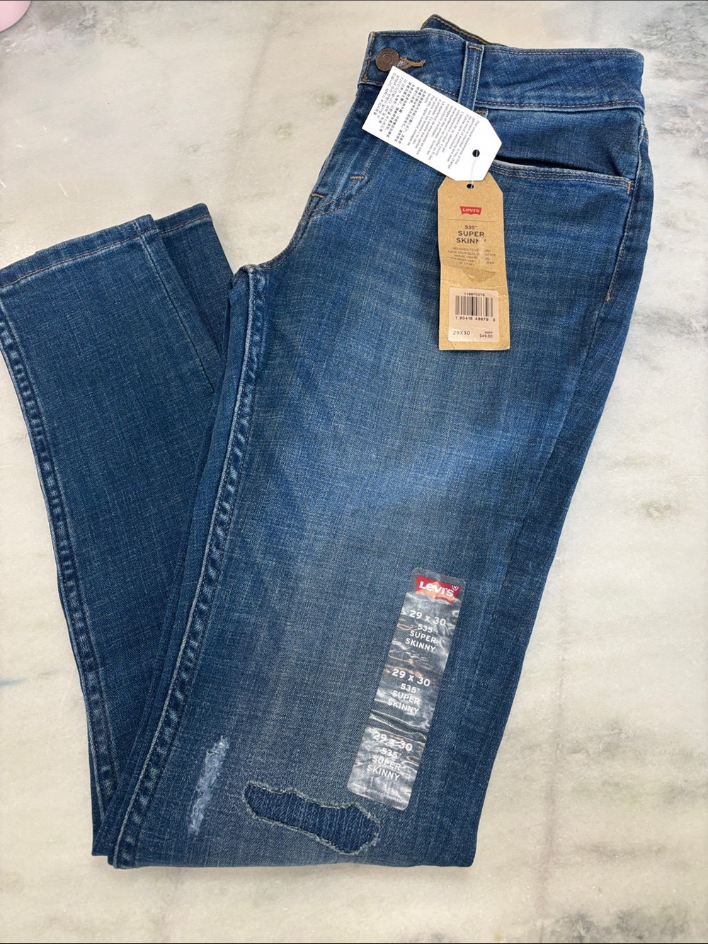Levi's Women's Mid Wash Super Skinny Jeans - new/size 29x30